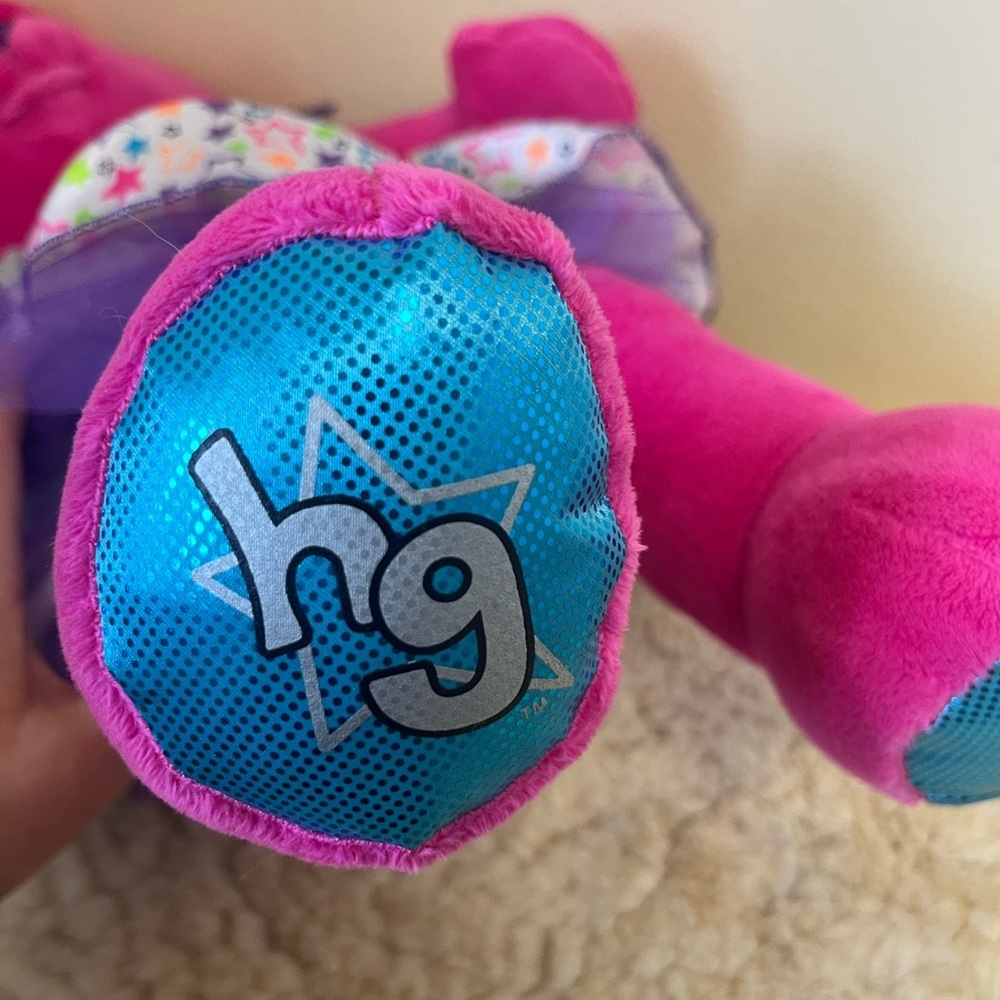 Build A Bear HG Honey Girls Hot Pink Bunny Risa Plush, 18" 2015 Rock Star Doll - Picture 5 of 10